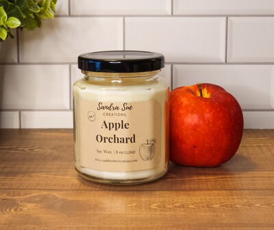 Apple Orchard Soy Candle | All natural soy candle | 2 sizes available - image2